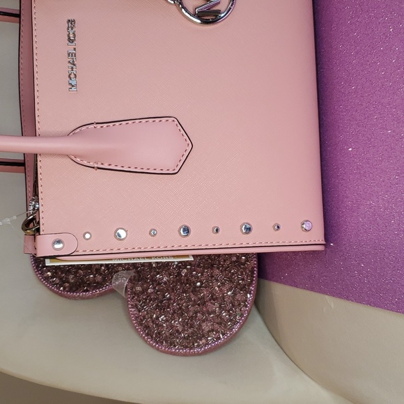 🎉2xHP🎉Michael Kors 💘NWT💘 Primrose Pink Small Leather Satchel!💘💘💘 - Picture 5 of 17